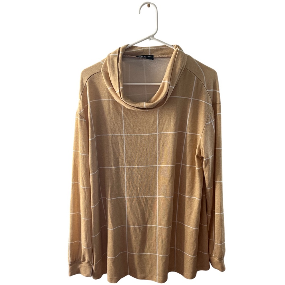 Lane Bryant Sweater Tan & White Size 10/12